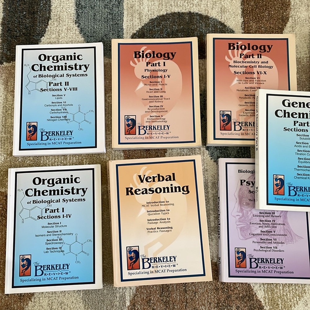 MCAT The Berkeley Review MCAT prep book set of 8